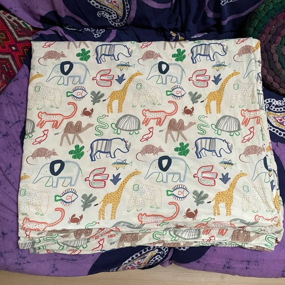 West Elm Kid’s Animal Print Duvet Cover